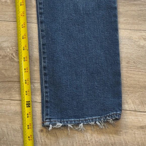 Madewell Slim Demi Boot Raw Hem Ankle Jeans Size 27 - Picture 10 of 11